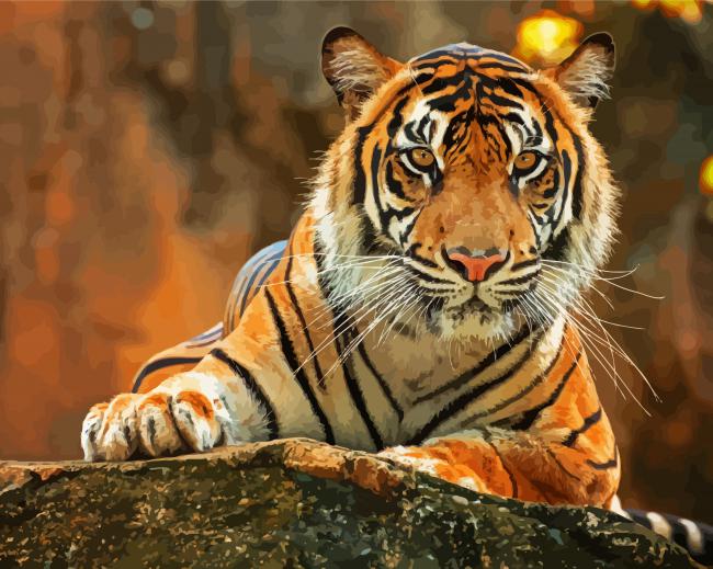 Bengal Tiger Animal - 5D Diamond Painting 